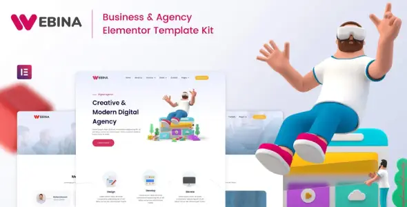 Webina – Business Agency & Startup Elementor Template Kit